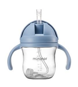 MININOR LAHEV S BRČKEM TRITAN 220 ML SKY BLUE - DĚTSKÉ HRNEČKY - KRMENÍ