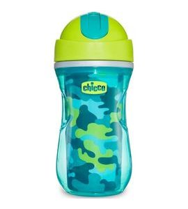 CHICCO HRNEČEK SPORT TERMO S BRČKEM 266ML ZELENÝ 14M+ - DĚTSKÉ HRNEČKY - KRMENÍ