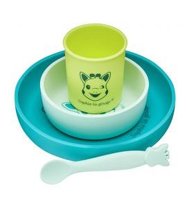 VULLI SILIKONOVÝ JÍDELNÍ SET ŽIRAFA SOPHIE - MISKY, TALÍŘKY A PODLOŽKY - KRMENÍ