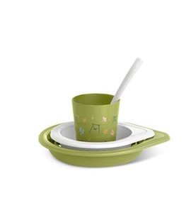 SUAVINEX JÍDELNÍ SET BEAR +6 M - MISKY, TALÍŘKY A PODLOŽKY - KRMENÍ