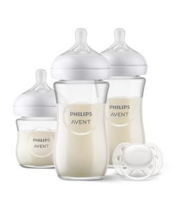 PHILIPS AVENT NOVOROZENECKÁ STARTOVNÍ SADA NATURAL RESPONSE SKLENĚNÁ SCD878/11 - KOJENECKÉ LAHVE - KRMENÍ