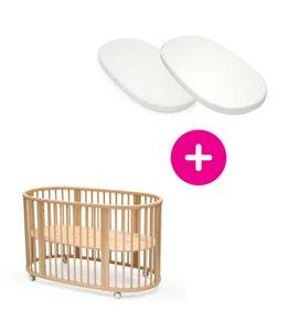 STOKKE® SLEEPI™ V3 WHITE + MATRACE + PROSTĚRADLO - DŘEVĚNÉ POSTÝLKY - SPINKÁNÍ