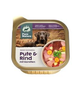 PURE NATURE DOG ADULT PAŠTIKA KRŮTÍ A HOVĚZÍ 150G - KONZERVY PRO PSY - CHOVATELSKÉ POTŘEBY MALVÍKZOO