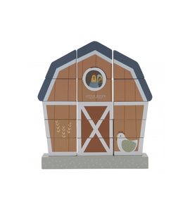 LITTLE DUTCH STAVEBNICE DŘEVĚNÁ FARMA - DŘEVĚNÉ HRAČKY - PRO DĚTI