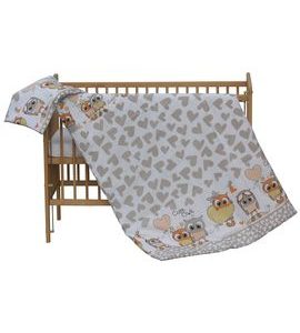 SCARLETT DĚTSKÉ POVLEČENÍ 2-DÍLNÉ KULÍŠEK BÉŽOVÁ 100X135CM - POVLEČENÍ DO POSTÝLKY - SPINKÁNÍ