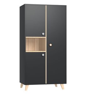 FAKTUM COLETTE ANTRACIT SKŘÍŇ DVOUDÍLNÁ - SKŘÍNĚ - SPINKÁNÍ