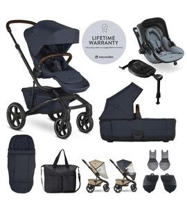 EASYWALKER SET XXL KOČÁREK JIMMEY INDIGO BLUE + KIDDY EVOLUNA I-SIZE 2 - KOMBINACE S PŘÍSLUŠENSTVÍM - KOČÁRKY A PŘÍSLUŠENSTVÍ
