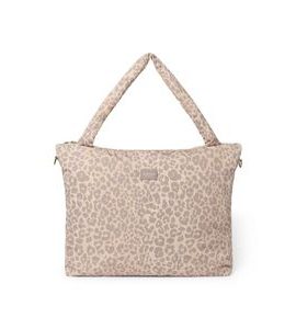 STUDIO NOOS PUFFY DIAPER BAG PŘEBALOVACÍ TAŠKA CREAM LEOPARD - PŘEBALOVACÍ TAŠKY - KOČÁRKY A PŘÍSLUŠENSTVÍ