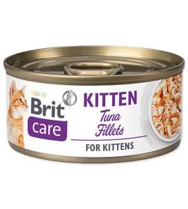 BRIT CARE CAT KITTEN. TUNA FILLETS 70G (FILLETS) - KONZERVY PRO KOČKY - CHOVATELSKÉ POTŘEBY MALVÍKZOO