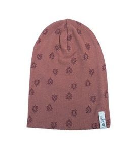 LODGER BEANIE PRINT RIB ROSEWOOD 1 - 2 ROKY - ČEPIČKY A KLOBOUČKY - PRO DĚTI