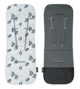 EMITEX PODLOŽKA EDGE UNI GREY BLOOMS - PODLOŽKY DO KOČÁRKU - KOČÁRKY A PŘÍSLUŠENSTVÍ