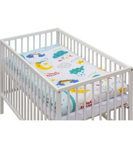 SCARLETT DĚTSKÁ POSTÝLKA S KOMPLETNÍ VÝBAVOU PAPILO 120 X 60 CM - DŘEVĚNÉ POSTÝLKY - SPINKÁNÍ