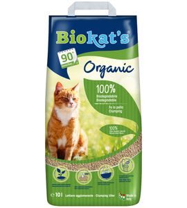 BIOKAT'S PODESTÝLKA ORGANIC 10L - PŘÍRODNÍ STELIVO PRO KOČKY - CHOVATELSKÉ POTŘEBY MALVÍKZOO