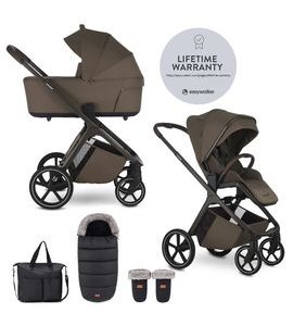 EASYWALKER SET KOČÁREK 2V1 ZOEY GO CHESTNUT BROWN XXL LIMITED S PŘÍSLUŠENSTVÍM - KOMBINACE S PŘÍSLUŠENSTVÍM - KOČÁRKY A PŘÍSLUŠENSTVÍ