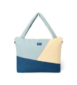 STUDIO NOOS PATCHWORK DIAPER BAG PŘEBALOVACÍ TAŠKA DENIM - ORGANIZÉRY A KOŠÍKY - KOČÁRKY A PŘÍSLUŠENSTVÍ