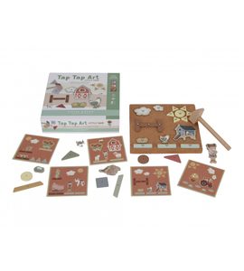 LITTLE DUTCH KREATIVNÍ SADA TAP TAP FARMA - VÝTVARNÉ POMŮCKY A HRAČKY - PRO DĚTI