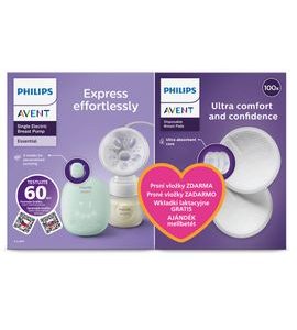 PHILIPS AVENT ODSÁVAČKA MATEŘSKÉHO MLÉKA ELEKTRICKÁ ESSENTIAL SCF323/11+DÁREK - ODSÁVAČKY MATEŘSKÉHO MLÉKA - KRMENÍ