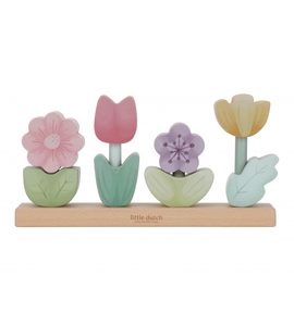 LITTLE DUTCH KVĚTINY SKLÁDACÍ DŘEVĚNÉ FAIRY GARDEN - MOTORICKÉ A HRY - PRO DĚTI