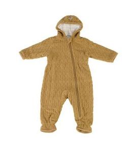 LODGER SKIER EMPIRE FLEECE DARK HONEY 3-6 MĚSÍCŮ - ZIMNÍ KOMBINÉZY - PRO DĚTI