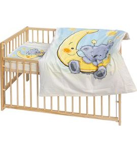 SCARLETT DĚTSKÁ POSTÝLKA S KOMPLETNÍ VÝBAVOU SCARLETT 120 X 60 CM - MIMAS - DŘEVĚNÉ POSTÝLKY - SPINKÁNÍ