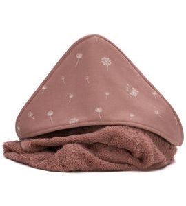 FILLIKID OSUŠKA S KAPUCÍ DANDELION PINK 75X75 CM - OSUŠKY A DĚTSKÉ ŽUPANY - KOUPÁNÍ A ZDRAVÍ