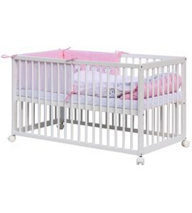 SCARLETT POSTÝLKA 120X60CM S KOMPLETNÍ VÝBAVOU TORO RŮŽOVÁ - DŘEVĚNÉ POSTÝLKY - SPINKÁNÍ