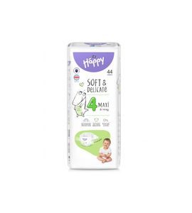 BELLA BABY HAPPY SOFT&DELICATE 4 MAXI 8-14KG 44KS - JEDNORÁZOVÉ PLENY - VŠETKO NA PREBAĽOVANIE