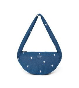 STUDIO NOOS DENIM MINI CROSS BODY BAG | HEARTS DARK BLUE WHITE HEARTS - DOPLŇKY - PRO MAMINKY