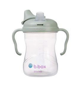 B.BOX HRNEČEK S PÍTKEM 4M+ - SVĚTLE ZELENÝ 240 ML - DĚTSKÉ HRNEČKY - KRMENÍ