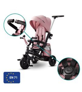 KINDERKRAFT TŘÍKOLKA EASYTWIST MAUVELOUS PINK - TŘÍKOLKY ŠLAPACÍ - NOŠENÍ & SPORT