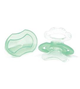 BABYONO KOUSÁTKO SILIKONOVÉ BEZ BPA VE TVARU DUDLÍKU S KRYTEM MODRÁ 3M+ - KOUSÁTKA - PRO DĚTI