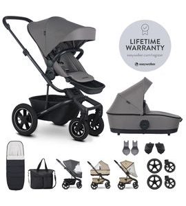 EASYWALKER SET XXL HARVEY⁵ AIR S PŘÍSLUŠENSTVÍM PEBBLE GREY VYSTAVENÝ KUS - KOČÁRKY - OUTLET