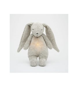 MOONIE USÍNÁČEK ZAJÍČEK ORGANIC GREY NATUR - USÍNÁČCI ŠUMÍCÍ / S TLUKOTEM - PRO DĚTI
