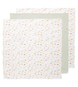 BEBE JOU MUŠELÍNOVÁ PLENKA 70X70 CM SET 3KS RAINBOW SKY - LÁTKOVÉ PLENY SKLÁDANÉ - PŘEBALOVÁNÍ