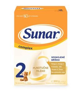 SUNAR COMPLEX 2 MLÉKO POKRAČOVACÍ 600G - KOJENECKÁ MLÉKA - KRMENÍ