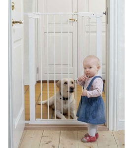 BABYDAN VYSOKÁ ZÁBRANA PREMIER PET GATE 73-86 CM BÍLÁ - DVÍŘKA A BARIÉRY - CHOVATELSKÉ POTŘEBY MALVÍKZOO