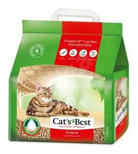 CATS BEST ORIGINAL PODESTÝLKA (ÖKO PLUS) (10L/4,3KG) - PŘÍRODNÍ STELIVO PRO KOČKY - CHOVATELSKÉ POTŘEBY MALVÍKZOO