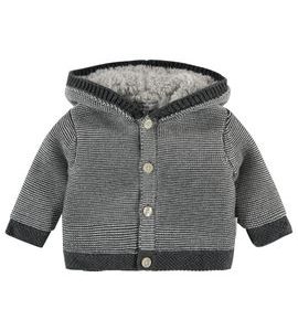 NOPPIES CARDIGAN QUARTZ GREY MELANGE - KABÁTKY, MIKINKY - PRO DĚTI