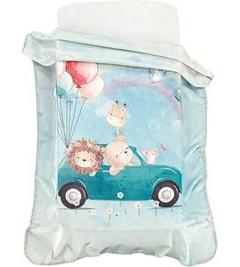 SCARLETT ŠPANĚLSKÁ DEKA K98 MODRÁ 80X110CM - DĚTSKÉ DEKY PRO MIMINKA - SPINKÁNÍ