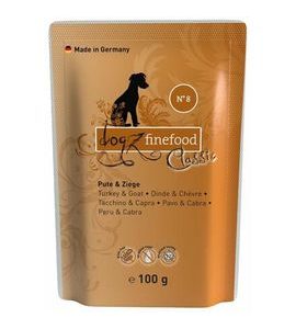 DOGZ FINEFOOD KAPS. DF NO.8 - S KRŮTÍM A KOZÍM MASEM 100 G - KAPSIČKY PRO PSY - CHOVATELSKÉ POTŘEBY MALVÍKZOO