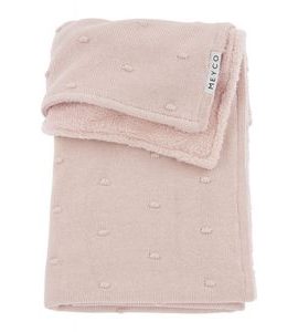 MEYCO DEKA MINI KNOTS FLEECE - SOFT PINK - DĚTSKÉ DEKY PRO MIMINKA - SPINKÁNÍ