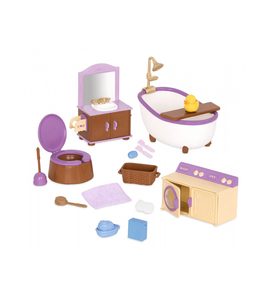 LI'L WOODZEEZ SADA NÁBYTKU DO KOUPELNY - DOPLŇKY PRO FIGURKY - PRO DĚTI