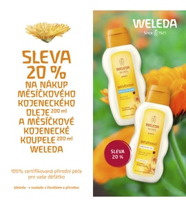 WELEDA SET MĚSÍČKOVÝ KOJENECKÝ OLEJ + KOUPEL 20% SLEVA - ŠAMPÓNY, KOZMETIKA - KOUPÁNÍ A ZDRAVÍ