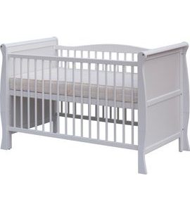 SCARLETT DĚTSKÁ POSTÝLKA SCARLETT MARINA - BÍLÁ (BOROVICE) - VYNDAVACÍ PŘÍČKY - 120 X 60 CM - DŘEVĚNÉ POSTÝLKY - SPINKÁNÍ