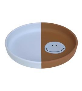 LÄSSIG PLATE SILICONE HAPPY RASCALS SMILE SKY BLUE - MISKY, TALÍŘKY A PODLOŽKY - KRMENÍ