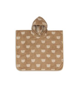 JOLLEIN OSUŠKA PONČO FROTÉ JACQUARD TEDDY BEAR - OSUŠKY A DĚTSKÉ ŽUPANY - KOUPÁNÍ A ZDRAVÍ