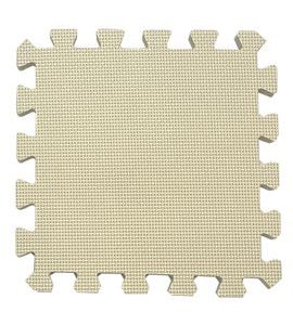 RIALTO BABY PĚNOVÁ PUZZLE LIGHT BEIGE 31,5 X 31,5 X 1,4 CM, 1KS - HRACÍ PODLOŽKY NA ZEM - SPINKÁNÍ