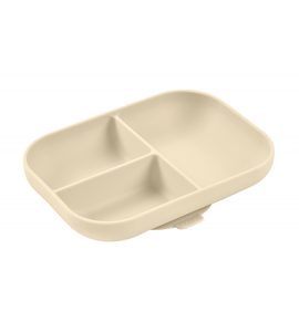 BEABA TALÍŘ SILIKONOVÝ DĚLENÝ S PŘÍSAVKOU CLAY - MISKY, TALÍŘKY A PODLOŽKY - KRMENÍ