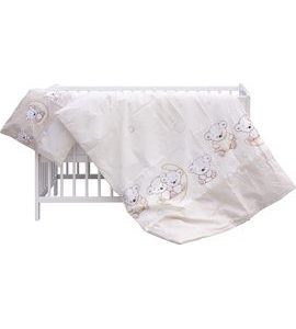 SCARLETT DĚTSKÁ POSTÝLKA S KOMPLETNÍ VÝBAVOU SCARLETT TORO 120 X 60 CM - BÉŽOVÁ - DŘEVĚNÉ POSTÝLKY - SPINKÁNÍ