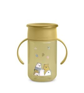 SUAVINEX 360° HRNÍČEK NA UČENÍ BEAR ŽLUTA - DĚTSKÉ HRNEČKY - KRMENÍ